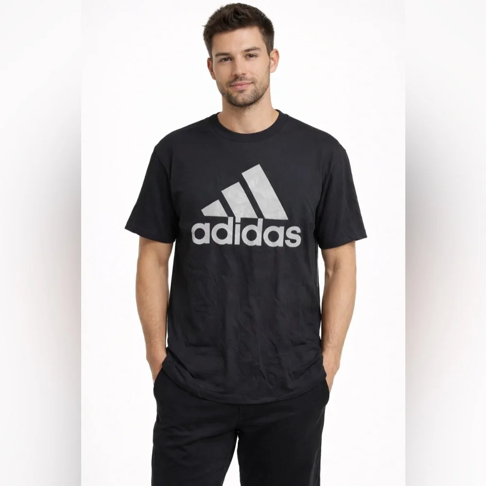 Adidas Golf Black Short Sleeve Cotton T-Shirt Men's L